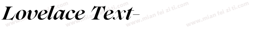 Lovelace Text字体转换